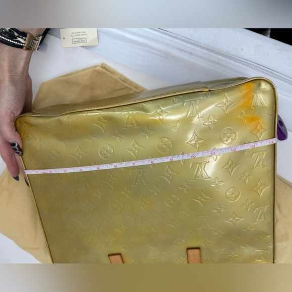 LOUIS VUITTON VINTAGE VERNIS NOISETTE TOTE GUC​ - Picture 7 of 15